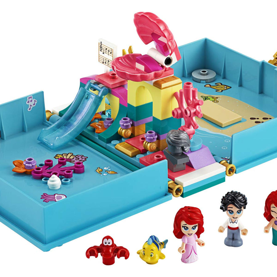 LEGO Disney Ariel’s Storybook Adventures 43176 Creative Little Mermaid Building Kit (105 Pieces)