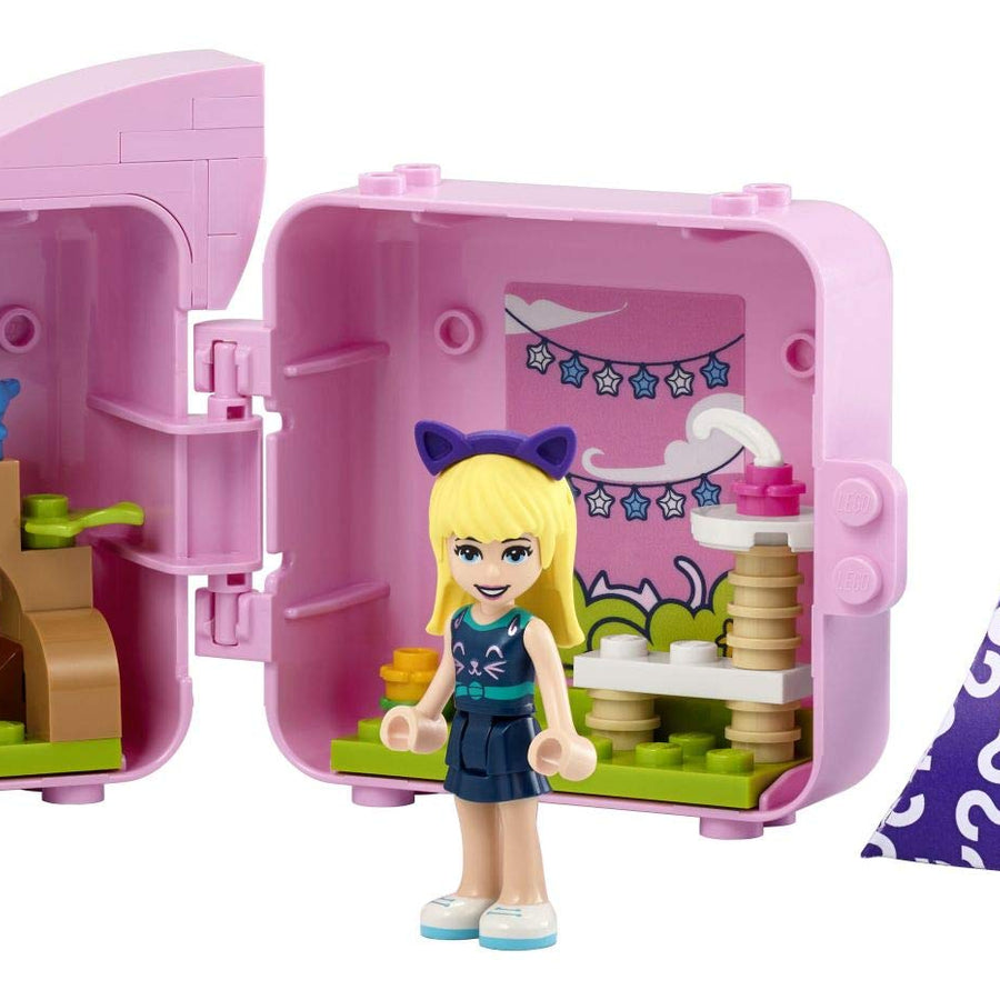 LEGO Friends Stephanie’s Cat Cube 41665 Building Kit; Kitten Toy for Kids with a Stephanie Mini-Doll Toy; Cat Toy Makes a Creative Gift for Kids Who Love Portable Playsets, New 2021 (46 Pieces)