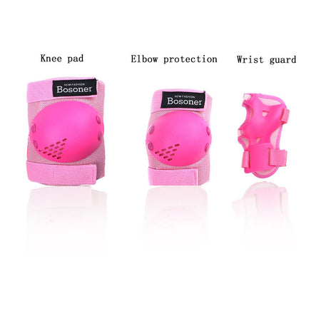 BOSONER Kids/Youth Knee Pad Elbow Pads Guards Protective Gear Set for Roller Skates Cycling BMX Bike Skateboard Inline Skatings Scooter Riding Sports, Wrist Guards Toddler for Multi-Sports Outdoor