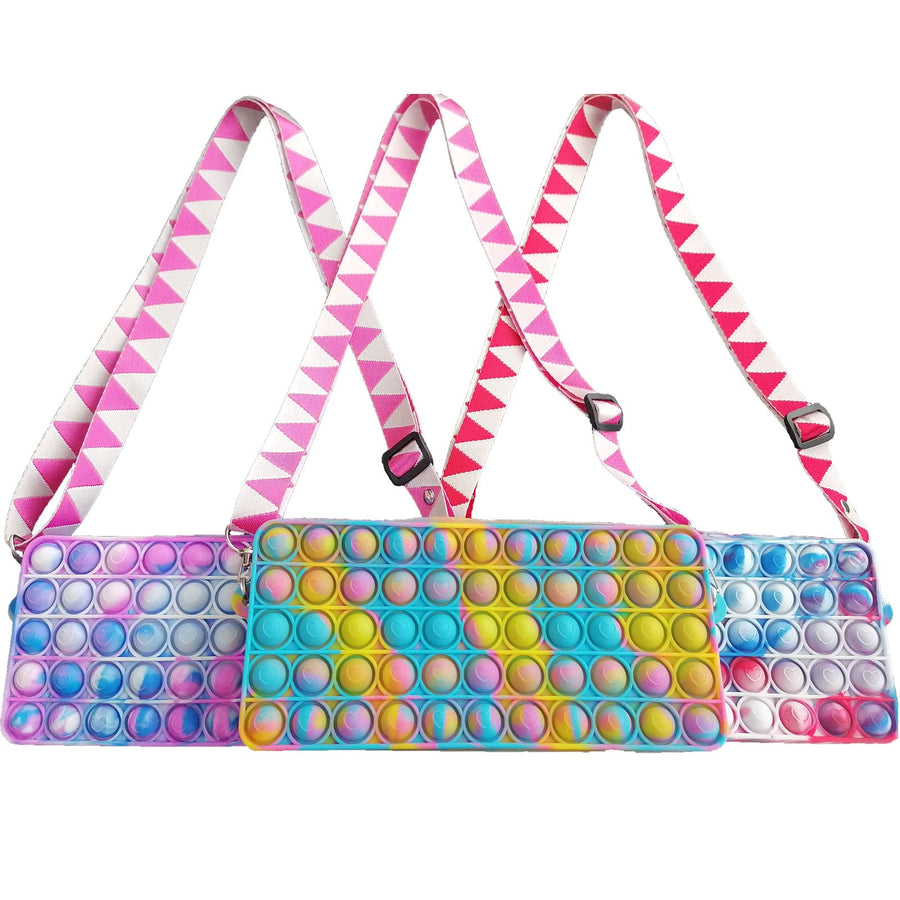 umogy Pop Purse for Girls Women, pop Bag Sensory Pop Fidget Toy Crossbody Body Handbags, Crossbody Small Purse Sensory Toys