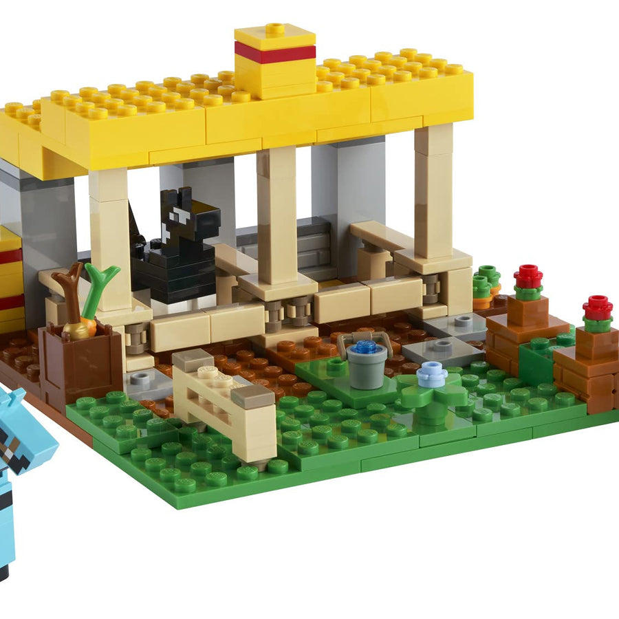 LEGO Minecraft The Horse Stable 21171 Building Kit; Fun Minecraft Farm Toy for Kids, Featuring a Skeleton Horseman; New 2021 (241 Pieces)
