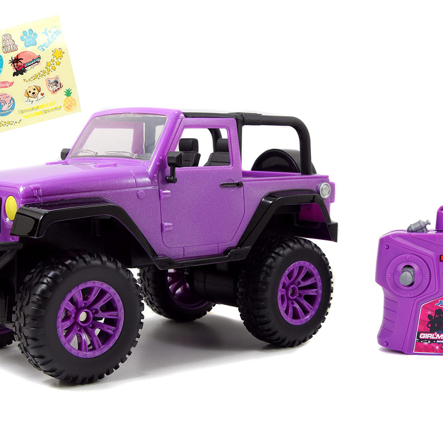 Jada Toys GIRLMAZING Big Foot Jeep R/C Vehicle (1:16 Scale), Purple
