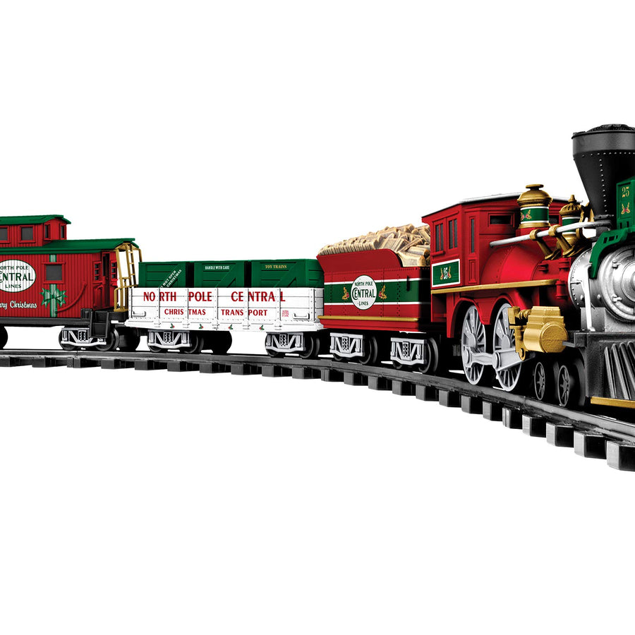 Lionel North Pole Central Ready-to-Play Freight Set, Battery-powered Model Train Set with Remote Multi, 50 x 73"