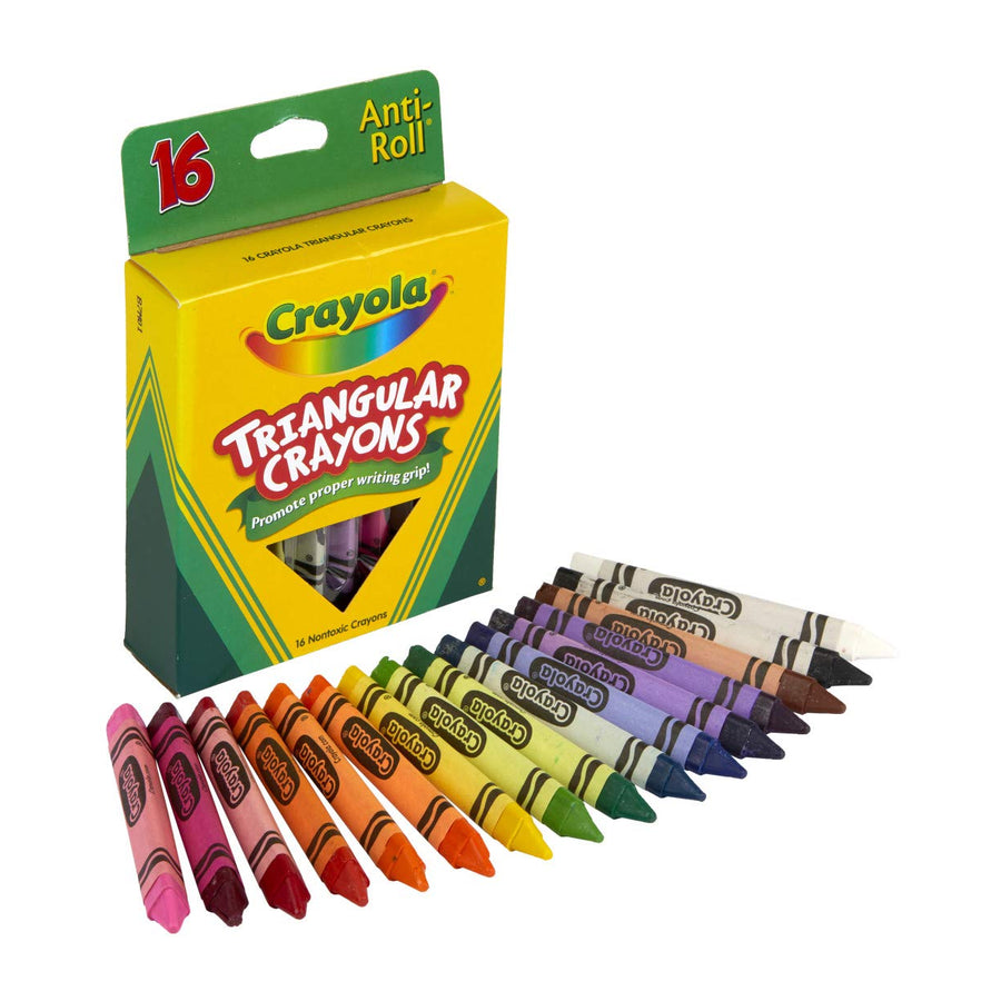 Crayola Triangular Crayons, Toddler Crayons, Coloring Gift for Kids Assorted, 7/16 X 4 in