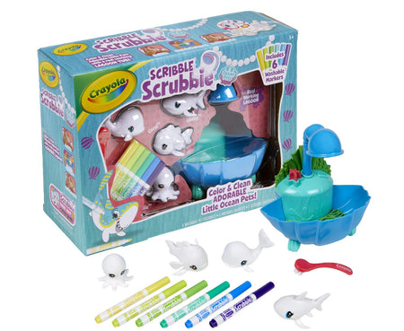 Crayola Scribble Scrubbie Pets Lagoon Playset, Toys for Boys & Girls, Gifts for Kids, Ages 3, 4, 5, 6