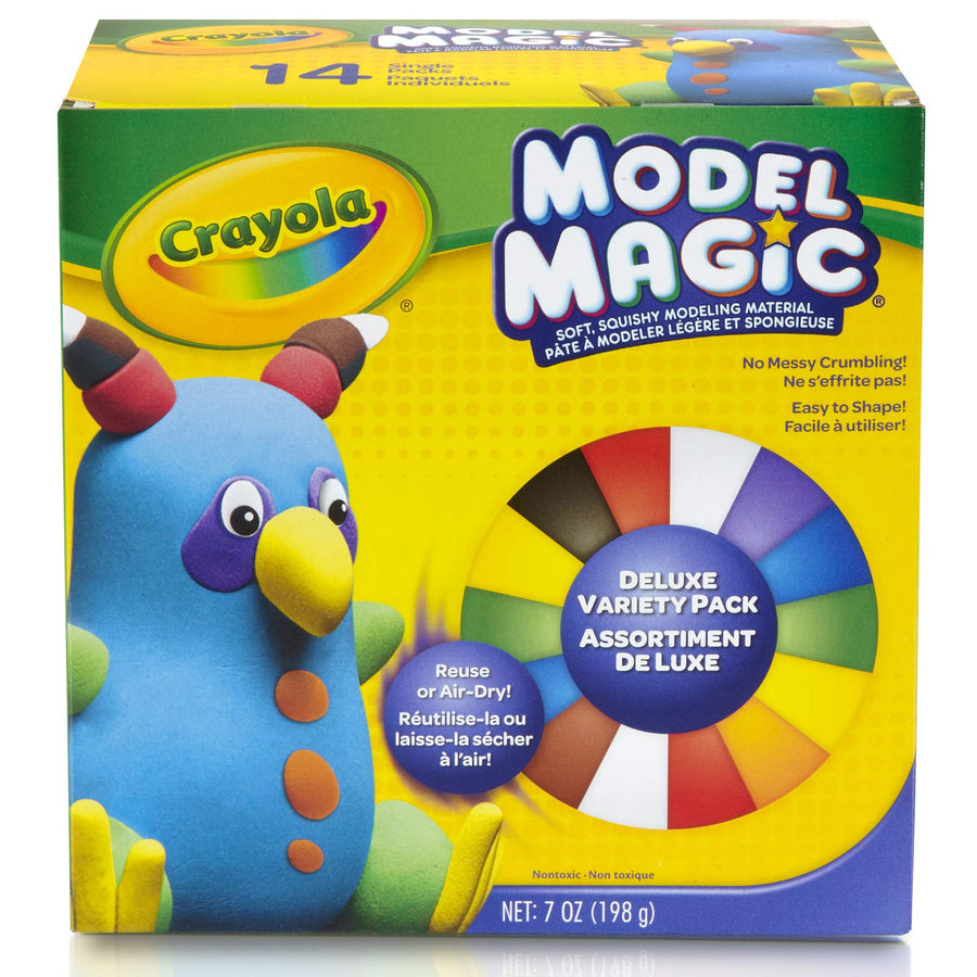 Crayola Model Magic, Modeling Clay Alternative, Gifts for Kids, 14 Single Packs