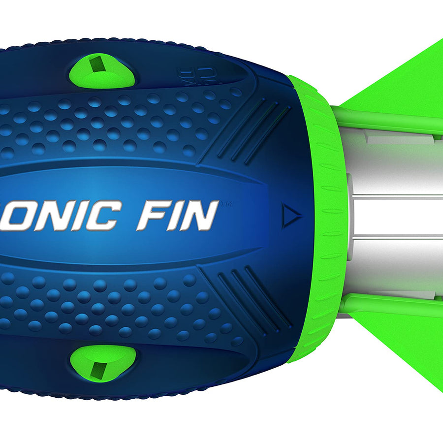 Aerobie Sonic Fin Aerodynamic High Performance Outdoor Football for Kids & Adults, Blue