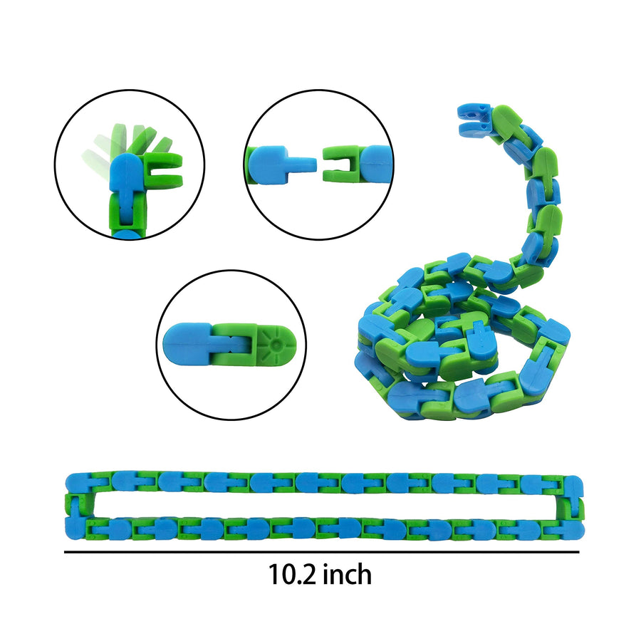 VANREYIN 25 Combinations Fidget Toy,Autism Special Needs Stress Reliever Silicone Stress Reliever Toy,Squeeze Toy (Purple Blue)…… (Purple Blue)