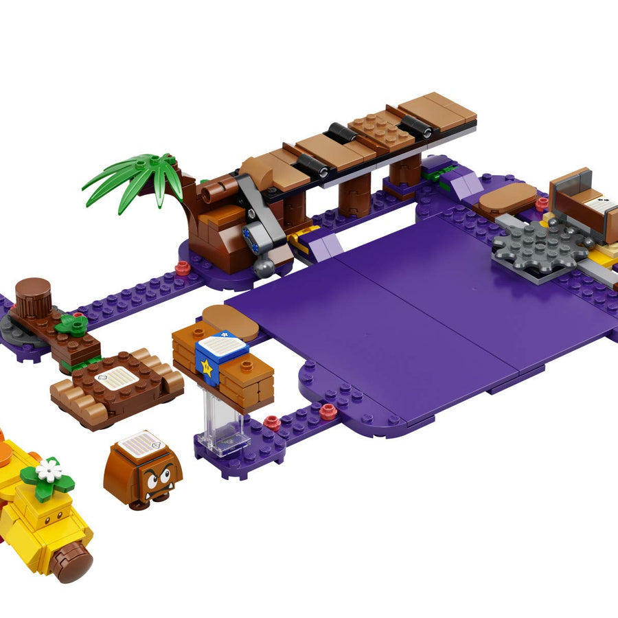 LEGO Super Mario Wiggler’s Poison Swamp Expansion Set 71383 Building Kit; Unique Gift Toy Playset for Creative Kids, New 2021 (374 Pieces)