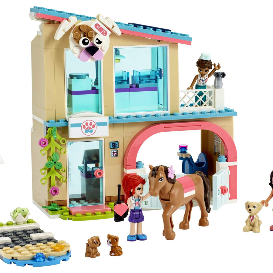 LEGO Friends Heartlake City Vet Clinic 41446 Building Kit; Animal Rescue Toy Makes a Great-Value Christmas, Holiday or Birthday Gift for Kids Who Love Vet Clinic Pretend Play, New 2021 (258 Pieces)
