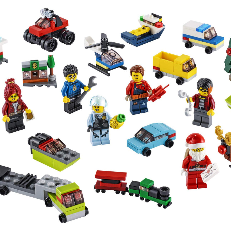 LEGO City 2020 Advent Calendar 60268 Playset, Includes 6 City Adventures TV Series Characters, Miniature Builds, City Play Mat, and Many More Fun and Festive Features (342 Pieces)