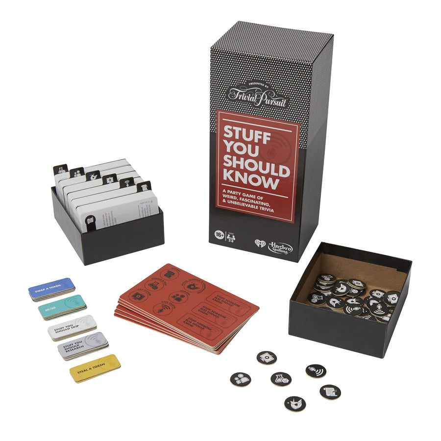 Hasbro Gaming Trivial Pursuit Game: Stuff You Should Know Edition, Trivia Questions Inspired by The Stuff You Should Know Podcast, Game for Ages 16 and Up