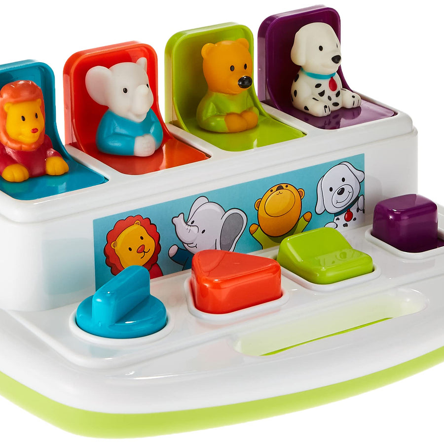 Battat – Pop-Up Pals – Color Sorting Animal Push & Pop Up Toy for Kids 18 Months +, Multi