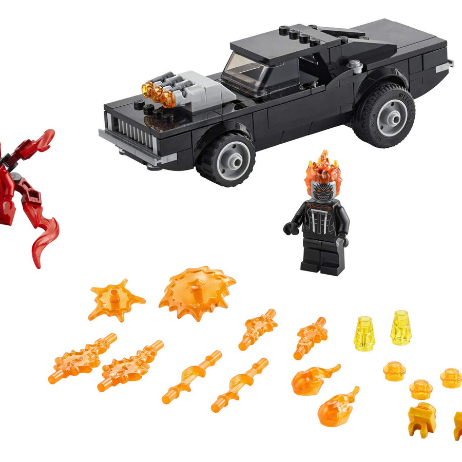LEGO Marvel Spider-Man: Spider-Man and Ghost Rider vs. Carnage 76173 Collectible Building Toy for Kids, New 2021 (212 Pieces)