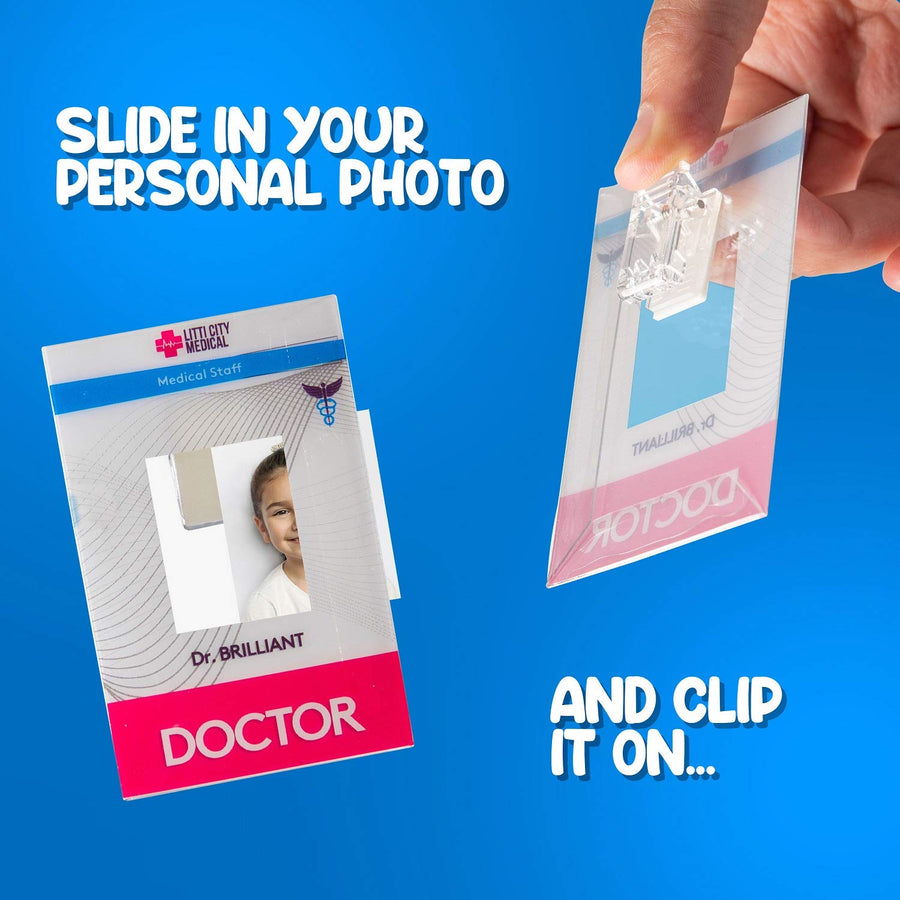 Litti City Doctor Kit for Kids - Complete Doctor / Vet Accessories with White Doctor Coat, Stethoscope & Medical Kit - Doctor Costume for Kids - Pretend Play for Boys & Girls