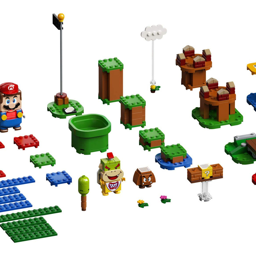LEGO Super Mario Adventures with Mario Starter Course 71360 Building Kit, Interactive Set Featuring Mario, Bowser Jr. and Goomba Figures (231 Pieces)