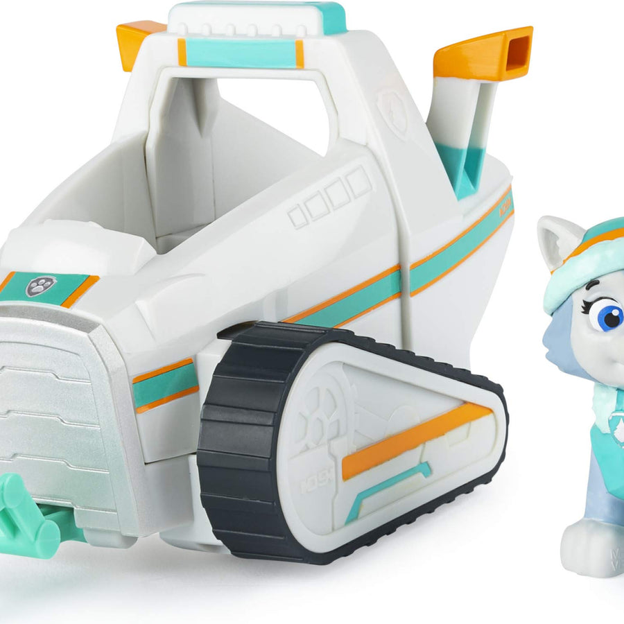 PAW Patrol, Everest’s Snow Plow Vehicle with Collectible Figure, for Kids Aged 3 and Up