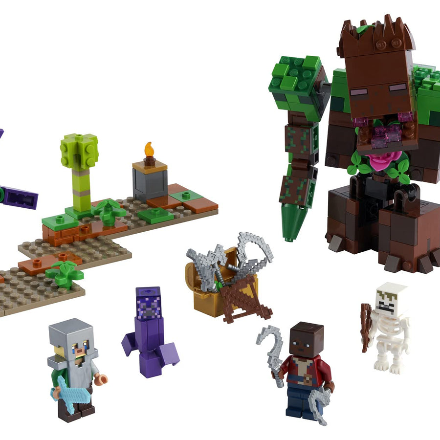 LEGO Minecraft The Jungle Abomination 21176 Building Kit Playset; Fun Minecraft Dungeons Exploring Toy for Kids; New 2021 (489 Pieces)