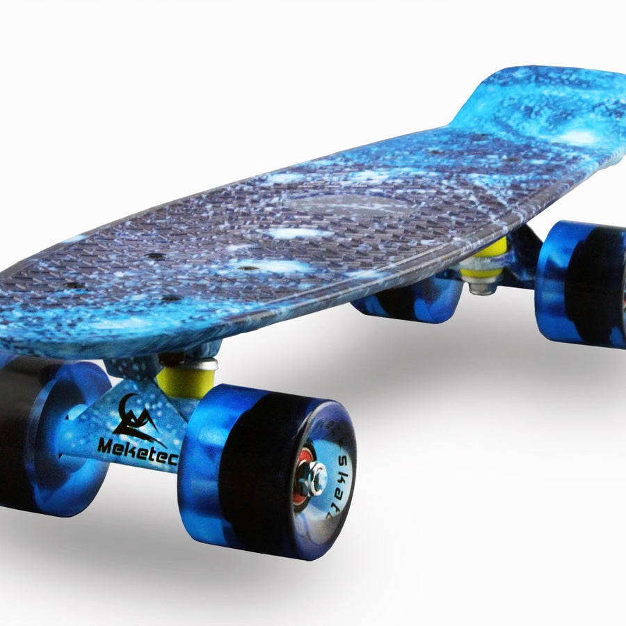 Skateboards Complete 22 Inch Mini Cruiser Retro Skateboard for Kids Boys Youths Beginners