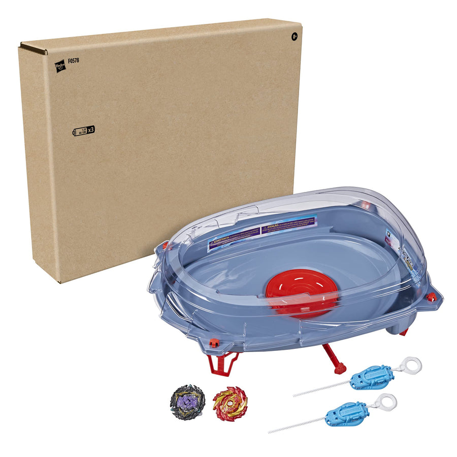 BEYBLADE Burst Surge Speedstorm Motor Strike Battle Set -- Battle Game Set with Motorized Beystadium, 2 Battling Top Toys and 2 Launchers