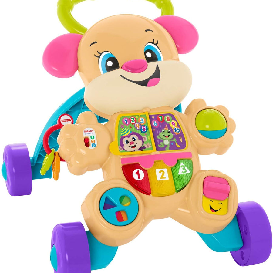 Fisher-Price Laugh & Learn Smart Stages Learn with Sis Walker, Musical Walking Toy for Babies and Toddlers Ages 6 to 36 Months