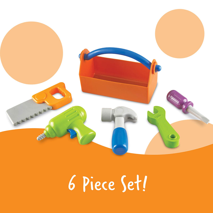 Learning Resources New Sprouts Fix It!, Fine Motor Tools for Toddlers, Pretend Play Toy Tool Set, Outdoor Toys, 6 Piece, Ages 2+