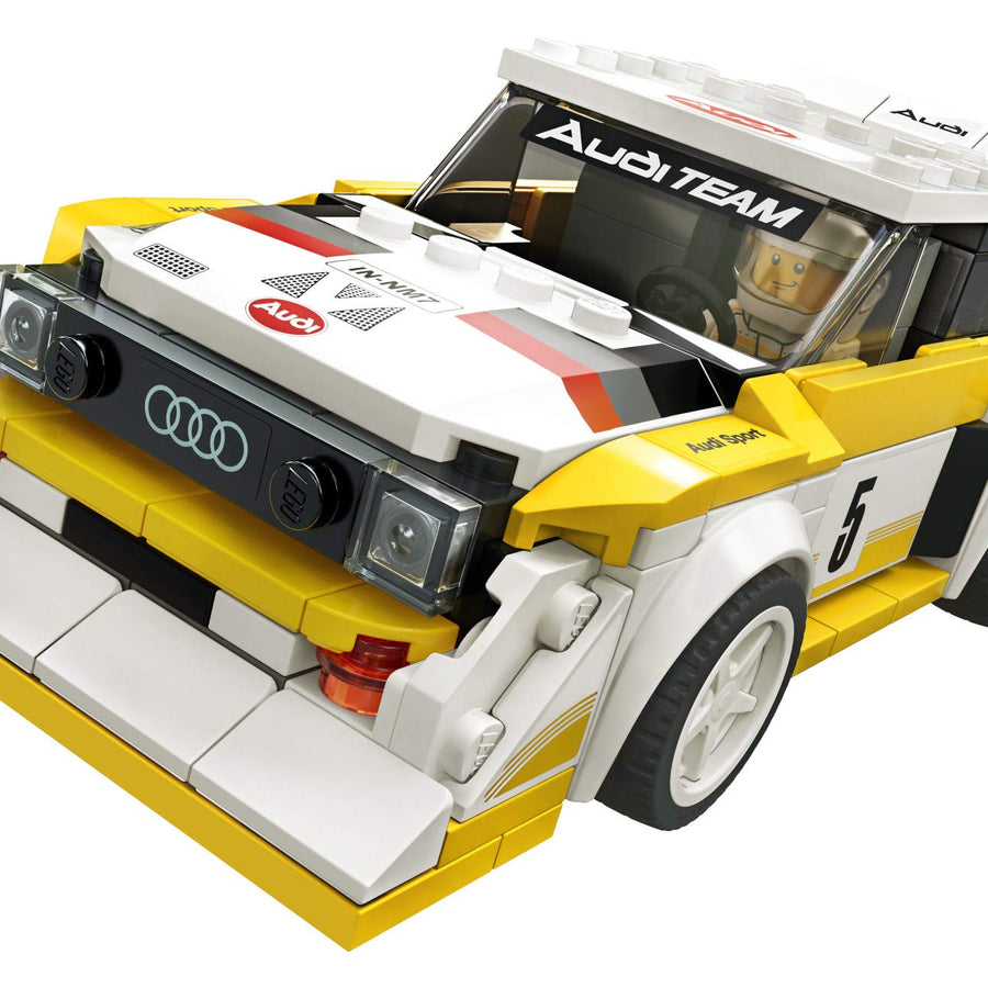 LEGO Speed Champions 1985 Audi Sport Quattro S1 76897 Toy Cars for Kids Building Kit Featuring Driver Minifigure (250 Pieces)