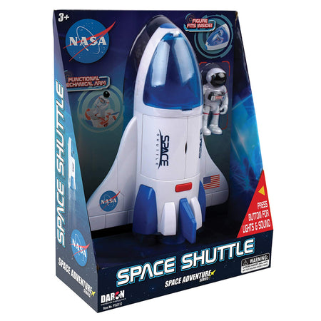 Daron NASA Space Adventure Series: Space Shuttle with Lights & Sounds & Figure, Approx 9" X 7"