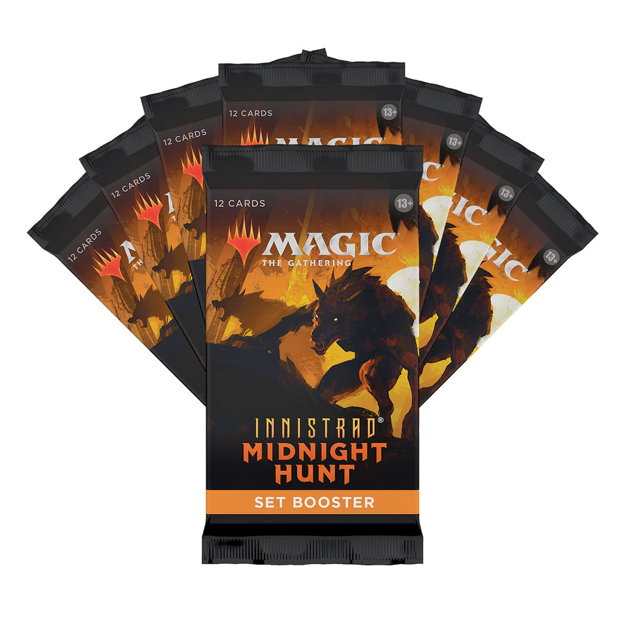 Magic: The Gathering Innistrad: Midnight Hunt Bundle | 8 Set Boosters + Accessories