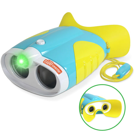 Toy Binoculars for Toddlers and Kids – Kids Toy Binoculars with Flashlight – Face Comfy Binoculars for Toddlers and Children Boys and Girls Age 3-12