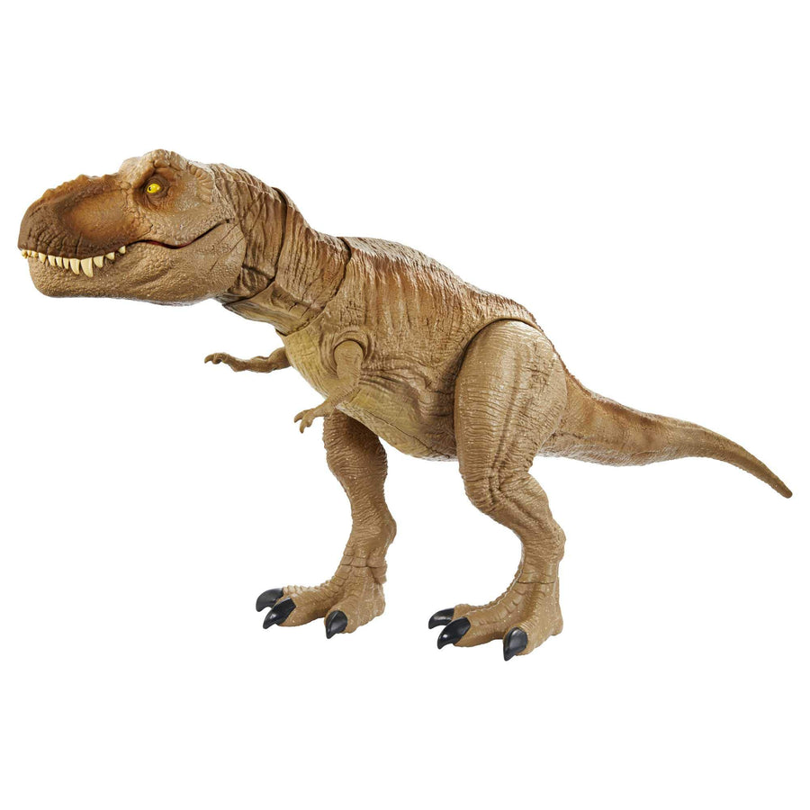 Jurassic World Epic Roarin’ Tyrannosaurus Rex Large Action Figure with Primal Attack Feature, Sound, Realistic Shaking, Movable Joints; Ages 4 Years & Up