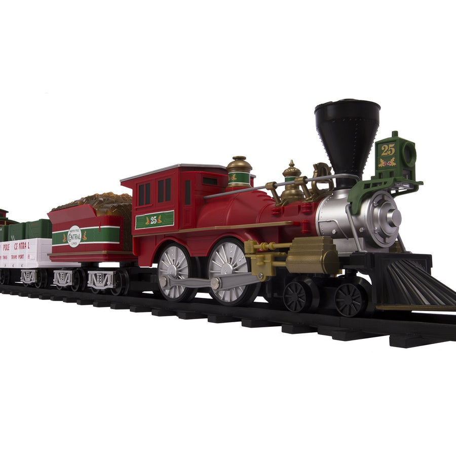 Lionel North Pole Central Ready-to-Play Freight Set, Battery-powered Model Train Set with Remote Multi, 50 x 73"
