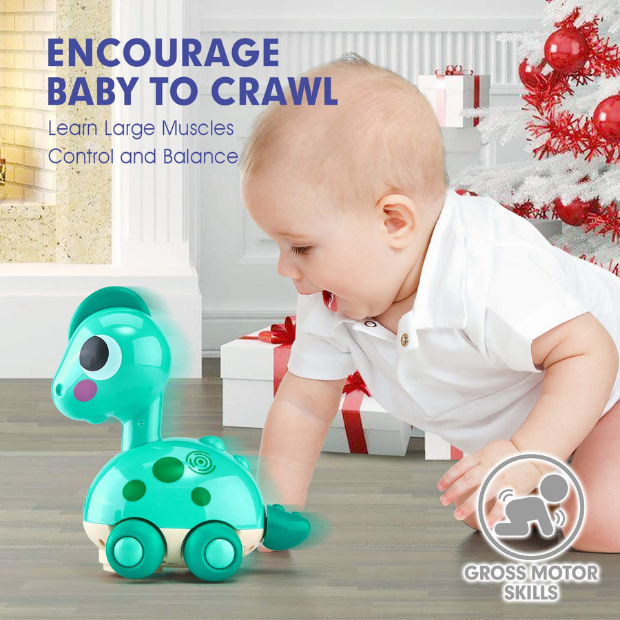 CubicFun Baby Toys 6 to 12 Months Touch & Go Music Light Baby Crawling Toys, Baby Toys 12-18 Months Gifts Toys for 1 Year Old Boy Gifts Girl Toy, Infant Baby Toddler Boy Girl Toys Age 1-2 Baby Gifts