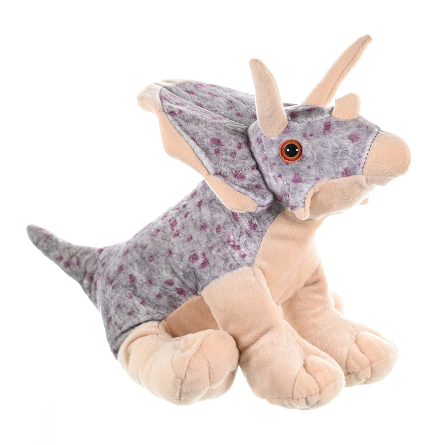 Wild Republic Triceratops Plush, Dinosaur Stuffed Animal, Plush Toy, Gifts For Kids, Cuddlekins 12", Multicolor, Model:10960
