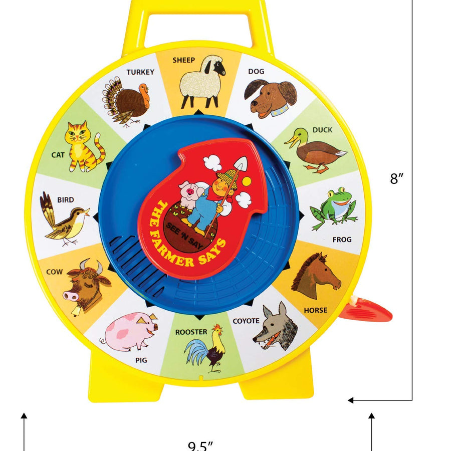 Basic Fun Fisher Price Classic Toys - The Farmer Says See 'N Say - Great Pre-School Gift for Girls and Boys, multi
