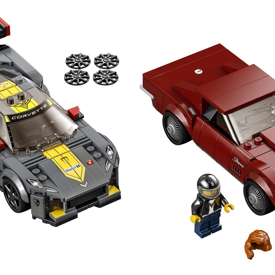 LEGO Speed Champions Chevrolet Corvette C8.R Race Car and 1968 Chevrolet Corvette 76903 Building Kit; New 2021 (512 Pieces)
