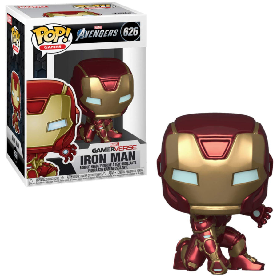 Funko Pop! Marvel: Avengers Game - Iron Man (Stark Tech Suit), Multicolor