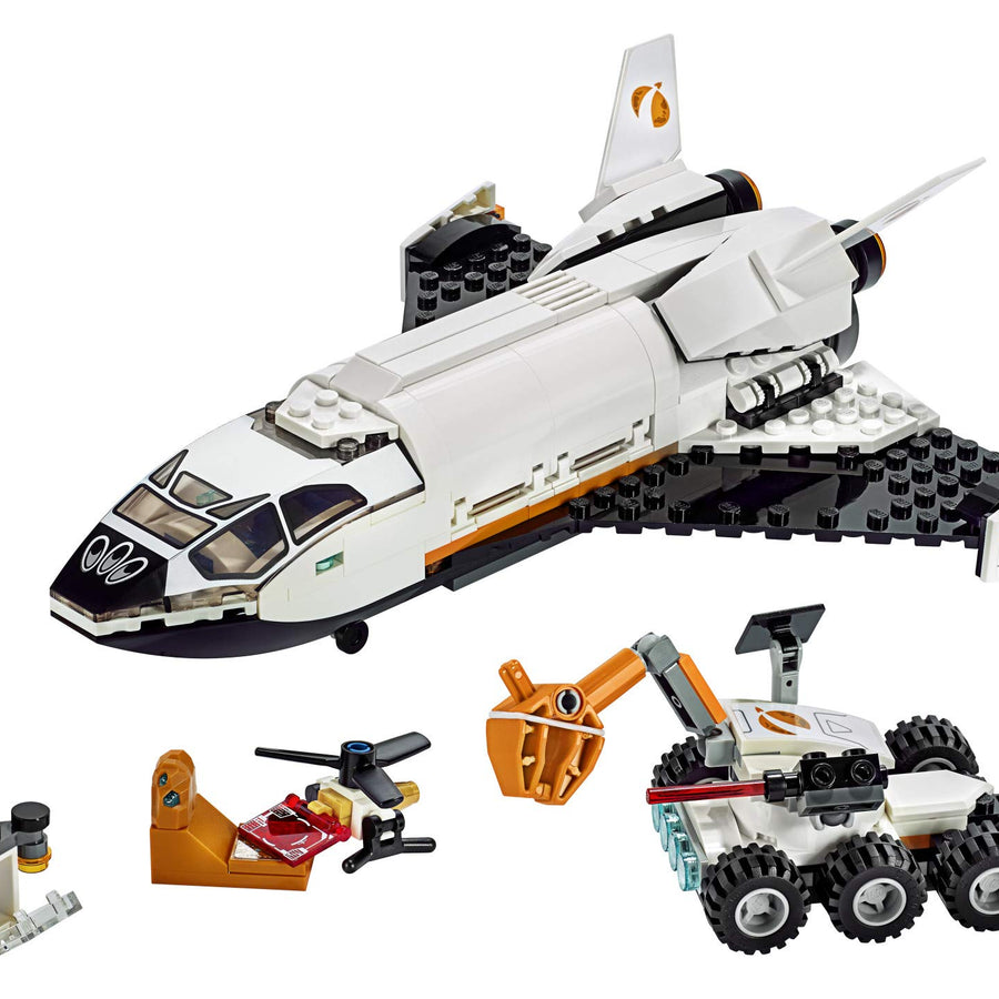LEGO City Space Mars Research Shuttle 60226 Space Shuttle Toy Building Kit with Mars Rover and Astronaut Minifigures, Top STEM Toy for Boys and Girls (273 Pieces)