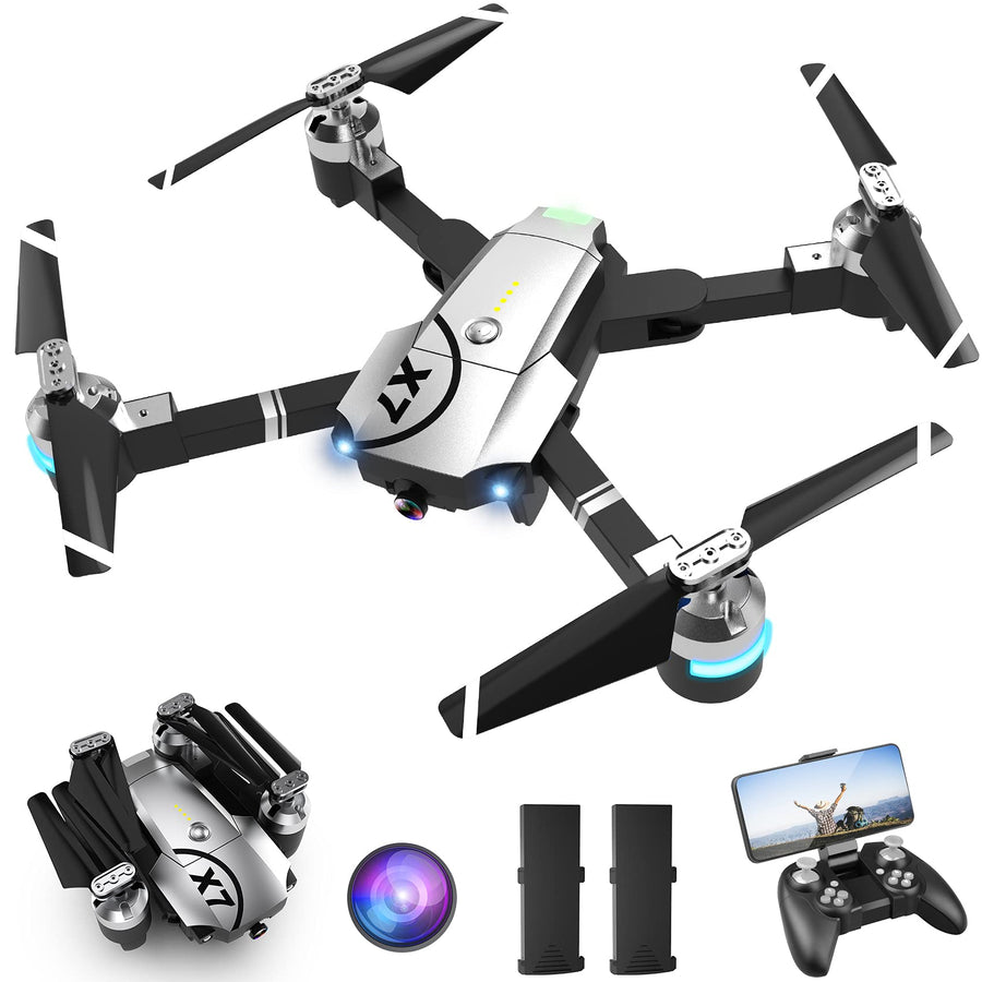 ZENFOLT XPA7 Drone with Camera for Adults, WiFi 1080P HD Camera FPV Live Video,RC Quadcopter with Gravity Sensor, Altitude Hold, Headless Mode, One Key Take Off/Landing for Kids Toys Gifts or Beginners