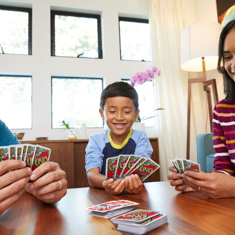 Mattel UNO Junior Card Game with 45 Cards, Gift for Kids 3 Years Old & Up