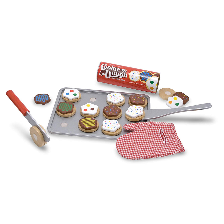 Melissa & Doug Slice and Bake Wooden Cookie Play Food Set