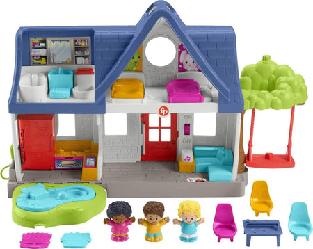Fisher-Price Little People Friends Together Play House, Electronic Playset with Smart Stages Learning Content for Toddlers and Preschool Kids
