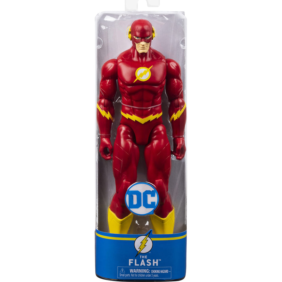 BATMAN DC Comics, 12-Inch THE FLASH Action Figure, Kids Toys for Boys Grey