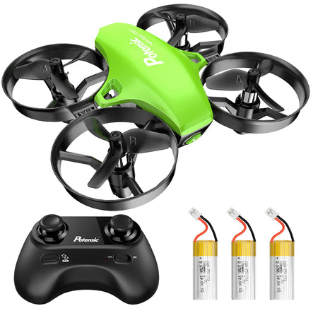 Potensic Upgraded A20 Mini Drone Easy to Fly Drone for Kids and Beginners, Indoor Outdoor RC Helicopter Quadcopter with Auto Hovering, Headless Mode, Remote Control and 3 Batteries for Boys Girls