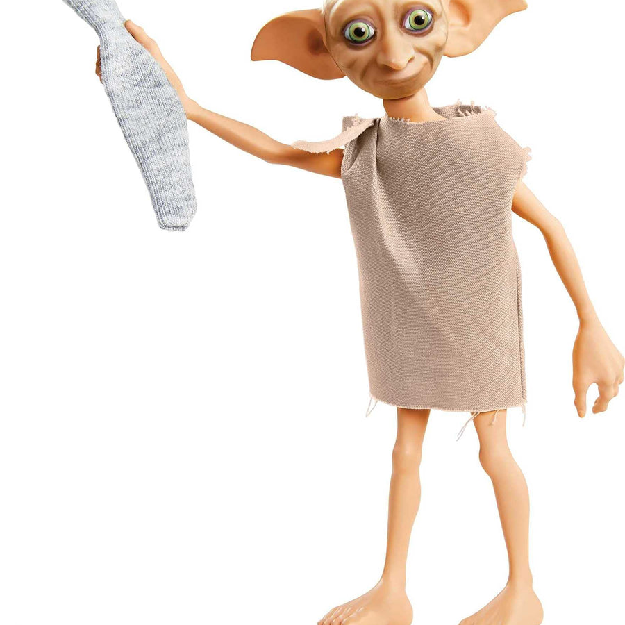 Harry Potter Collectible Dobby The House Elf Doll (5-inch), Wearing Fabric Tunic, with Sock Accessory, Gift for Collectors and Kids 6 Years Old and Up