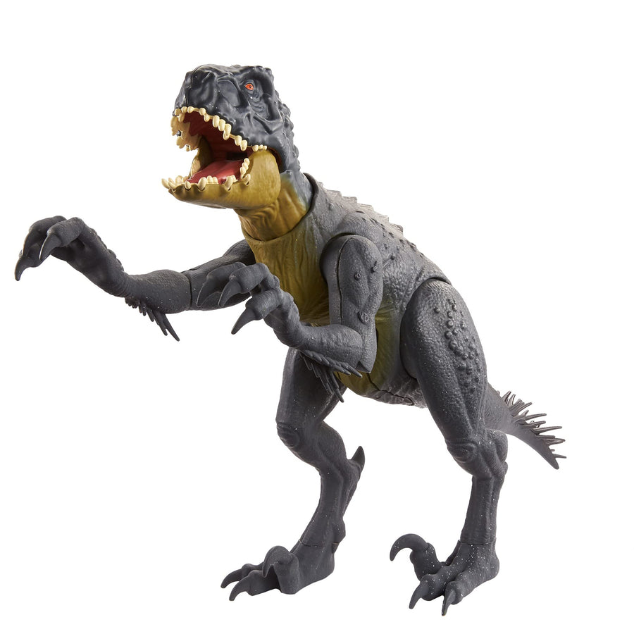 Jurassic World Toys Slash ‘N Battle Scorpios Rex Action & Sound Dinosaur Figure Camp Cretaceous with Movable Joints, Slashing & Tail Whip Motions & Roar Sound, Kids Gift Ages 4 Years & Up