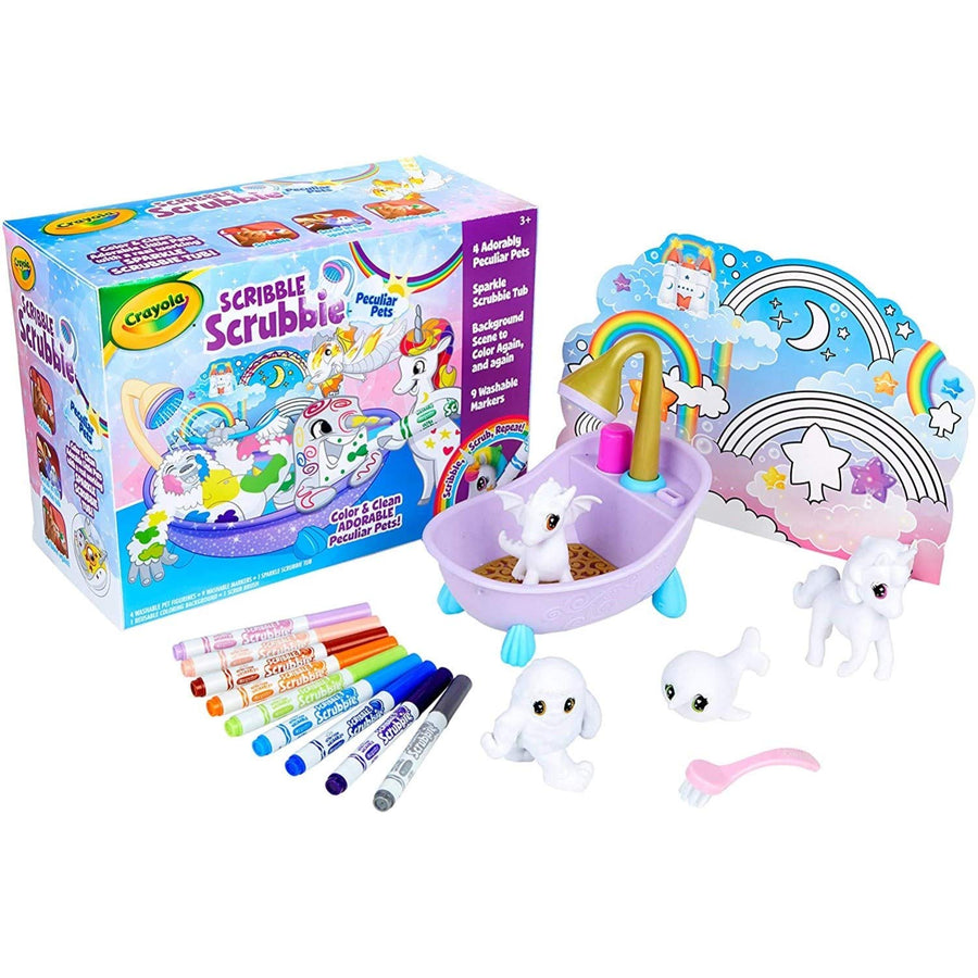 Crayola Scribble Scrubbie, Peculiar Pets, Gifts for Girls & Boys, Kids Toys, Ages 3, 4, 5, 6