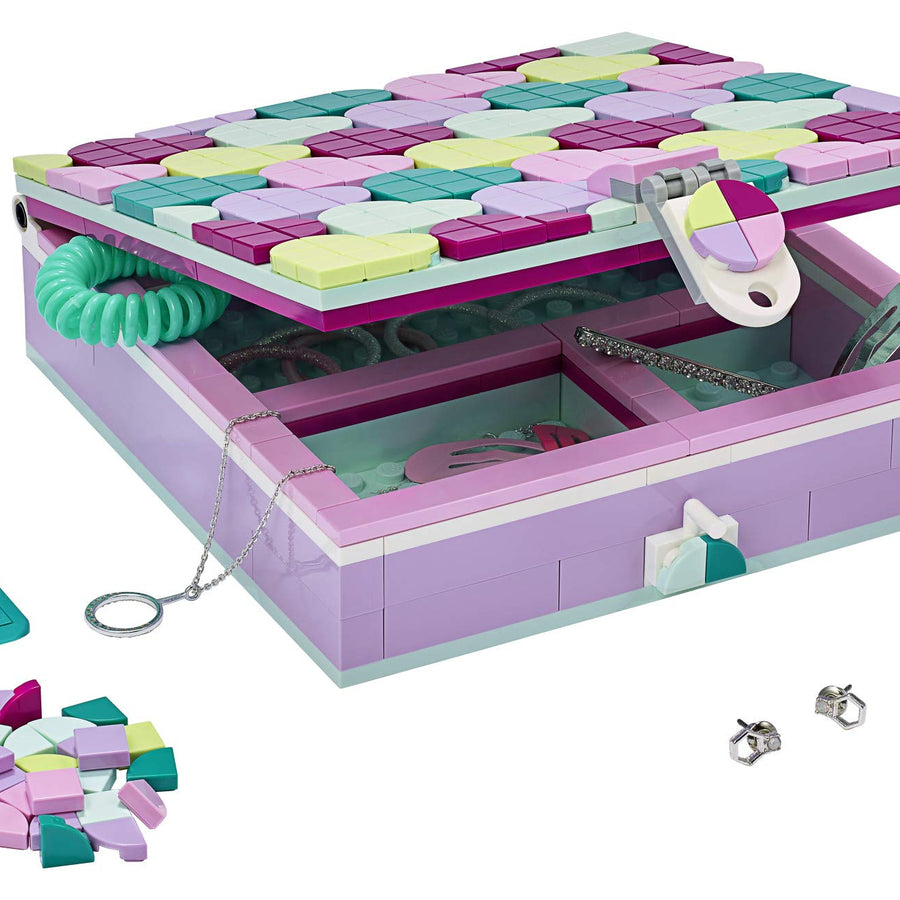 LEGO DOTS Jewelry Box 41915 Craft Decorations Art Kit, for Kids Who are Into Cool Arts and Crafts, A Great Entrance into Unique Arts and Crafts Toys for Kids (374 Pieces)