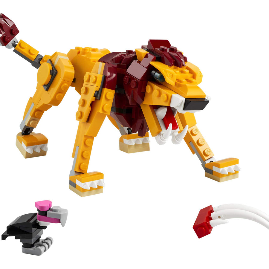LEGO Creator 3in1 Wild Lion 31112 3in1 Toy Building Kit Featuring Animal Toys for Kids, New 2021 (224 Pieces)