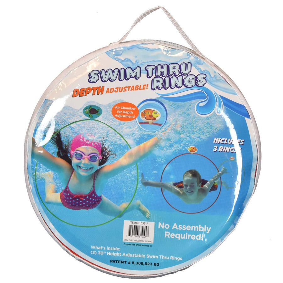 Water Sports 81055-7 Swim Thru Rings Assorted Pack